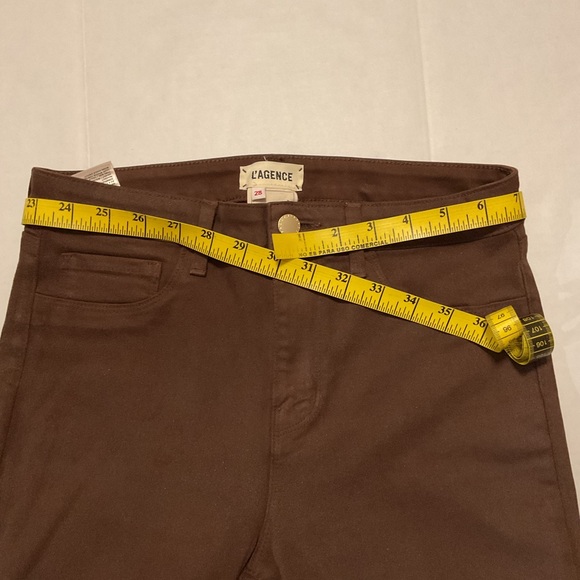 L’ Agence Margot Skinny Jeans Brown High Rise - Picture 6 of 12